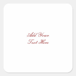 Pegatina Cuadrada Escritura a mano profesional añadir texto moderno