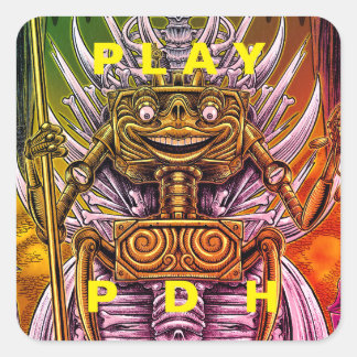 PEGATINA CUADRADA ESCUCHAR AL DRONE