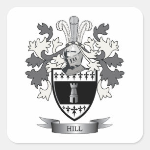 Pegatina Cuadrada Escudo de armas