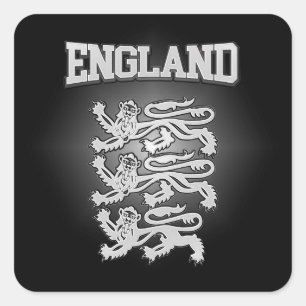 Pegatina Cuadrada Escudo de armas de Inglaterra