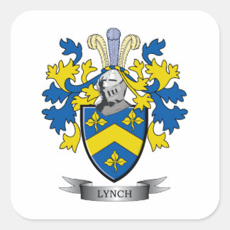 Pegatina Cuadrada Escudo de armas de Lynch