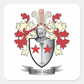 Pegatina Cuadrada Escudo de armas de McCall