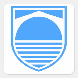 Pegatina Cuadrada Escudo de armas de Mostar