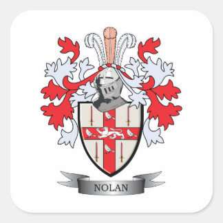 Pegatina Cuadrada Escudo de armas de Nolan