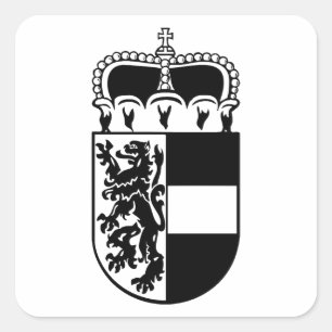 Pegatina Cuadrada Escudo de armas de Salzburgo