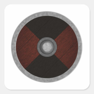 Pegatina Cuadrada Escudo de círculo vicioso