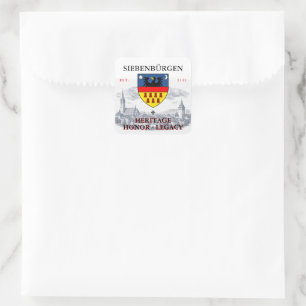 Pegatina Cuadrada Escudo de los sajones de Transilvania
