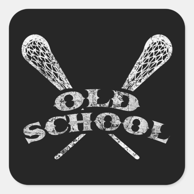 Pegatina Cuadrada Escuela secundaria (Anverso)