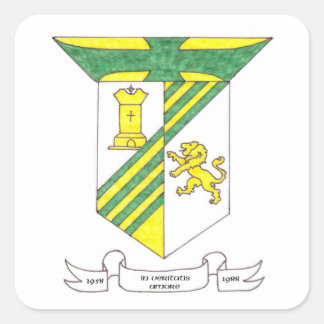Pegatina Cuadrada Escuelas de Escuelas Secundarias McAuley