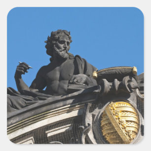 Pegatina Cuadrada Esculturas en la Real Academia de Arte de Dresde