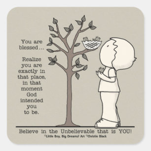 Pegatina Cuadrada Ese lugar