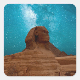 Pegatina Cuadrada Esfinge: Egipto