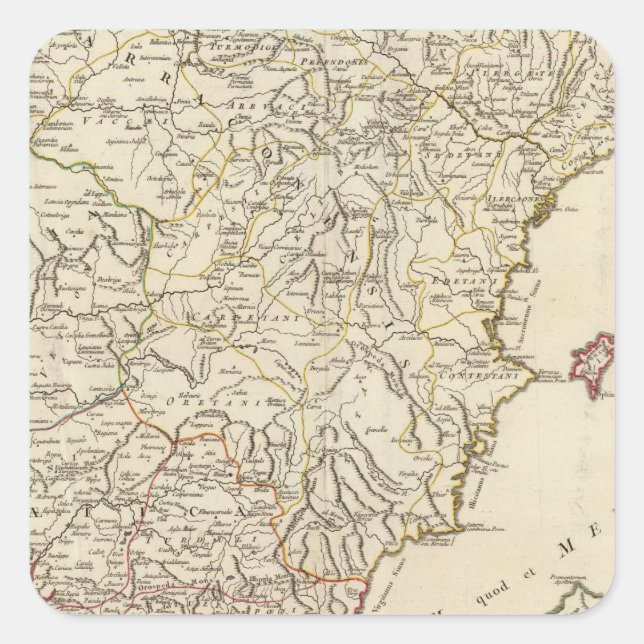 Pegatina Cuadrada Espacio y Portugal 2 (Anverso)