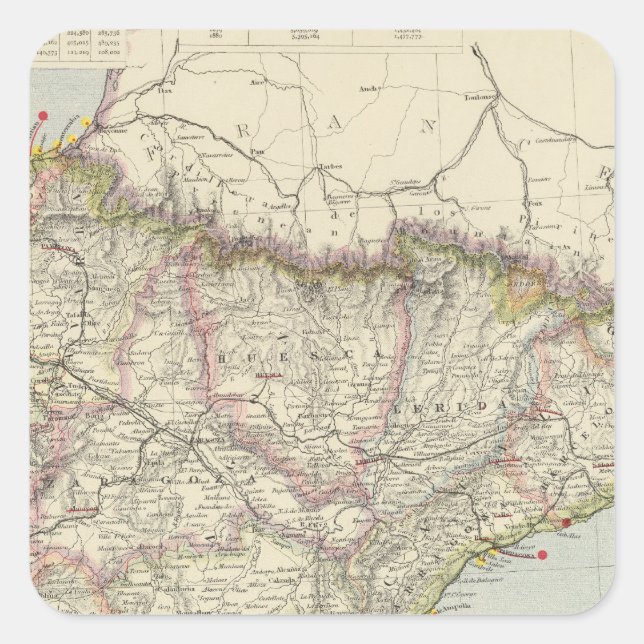 Pegatina Cuadrada España (Anverso)