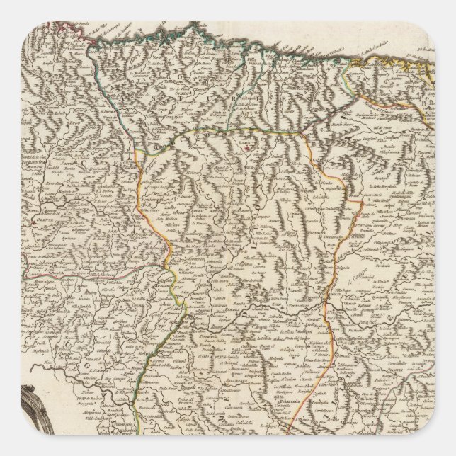 Pegatina Cuadrada España 6 (Anverso)