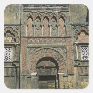 Pegatina Cuadrada España, Córdoba, mezquita árabe (mezquita).