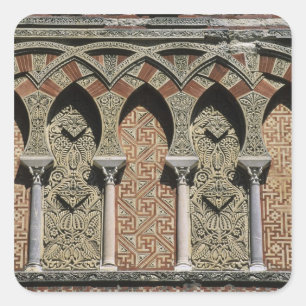 Pegatina Cuadrada España, Córdoba, mezquita morisca, mezquita.
