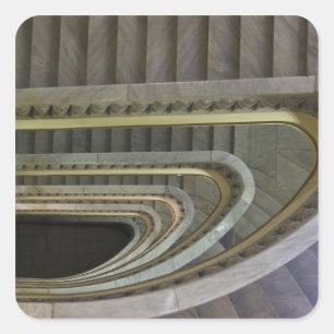 Pegatina Cuadrada España, Madrid, Circulo de Bellas Artes, escalera