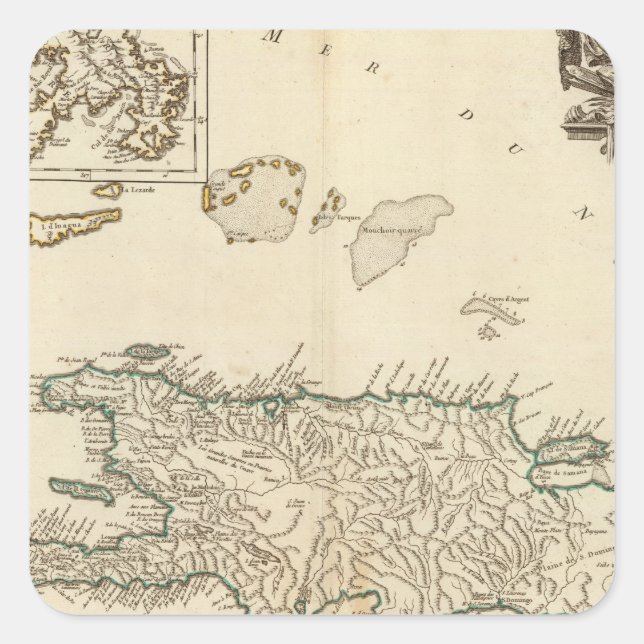 Pegatina Cuadrada España y Portugal 12 (Anverso)