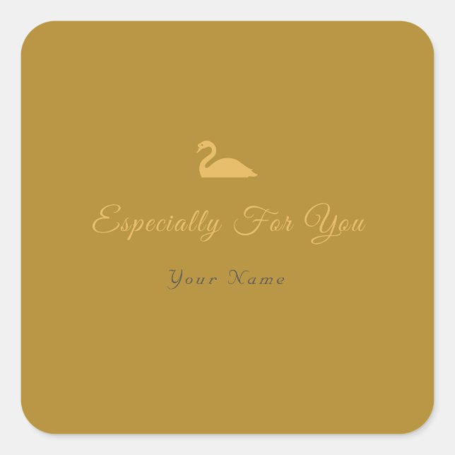 Pegatina Cuadrada Especialmente para ti (Anverso)
