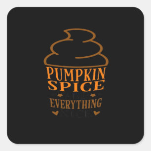 Pegatina Cuadrada Especie de calabaza y todo lo bueno premium