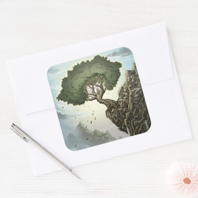 Pegatina Cuadrada Esperanza imposible (Sobre)