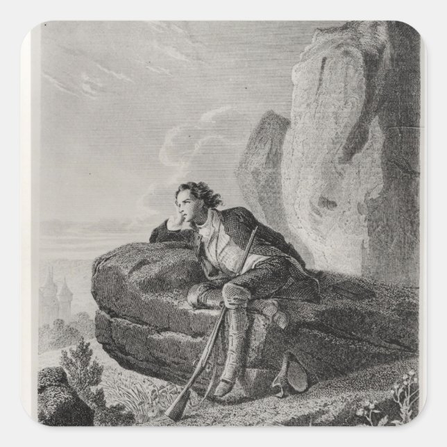 Pegatina Cuadrada Espinazo (Anverso)