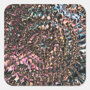 Pegatina Cuadrada Espiral Gemstone