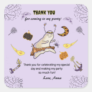 Pegatina Cuadrada Espíritu de bebé