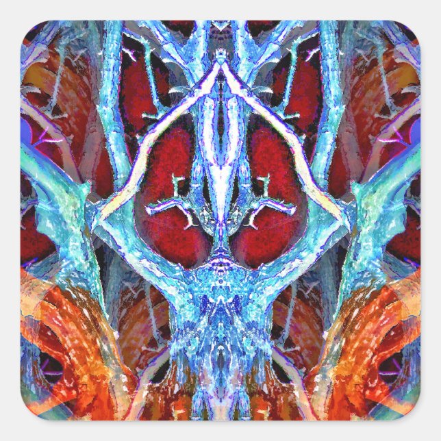 PEGATINA CUADRADA ESPÍRITU EN EL ÁRBOL (Anverso)