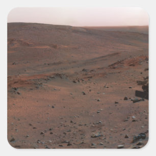 Pegatina Cuadrada Espíritu Rover de exploración de Marte