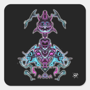 Pegatina Cuadrada Espíritu v2