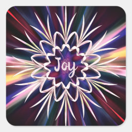 Pegatina Cuadrada ¡Esplandor de luz!