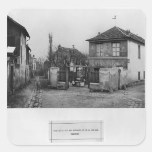 Pegatina Cuadrada Esquina de la calle de Rondeaux