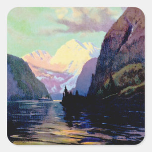 Pegatina Cuadrada Ésta es Alaska