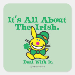 Pegatina Cuadrada Está todo sobre el irlandés