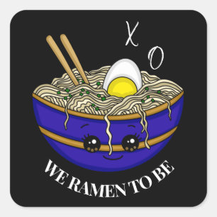 Pegatina Cuadrada Estábamos Destinados A Ser   Divertido Pun