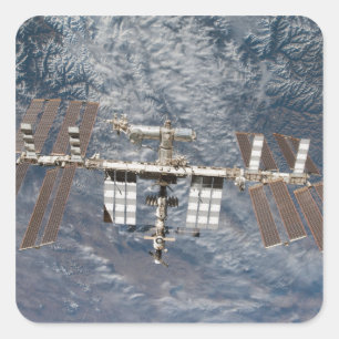 Pegatina Cuadrada Estación Espacial Internacional 8