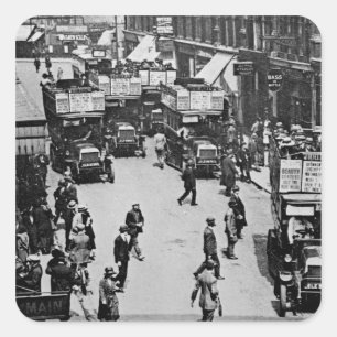Pegatina Cuadrada Estación Finsbury Park, c.1923