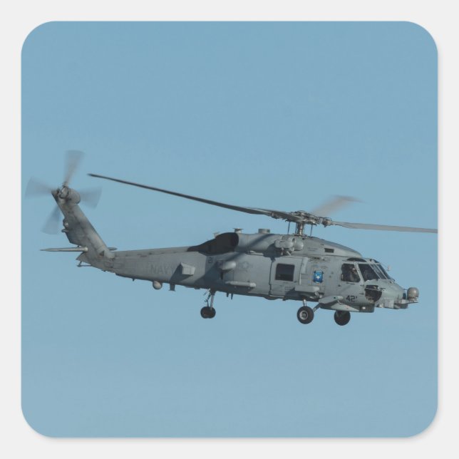 Pegatina Cuadrada Estación MH-60R (Anverso)