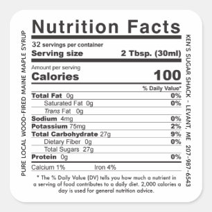 Pegatina Cuadrada Estado De Madera Incendiado Nombre Jarabe De Arce 