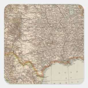 Pegatina Cuadrada Estados Unidos 39