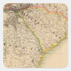 Pegatina Cuadrada Estados Unidos, América 57