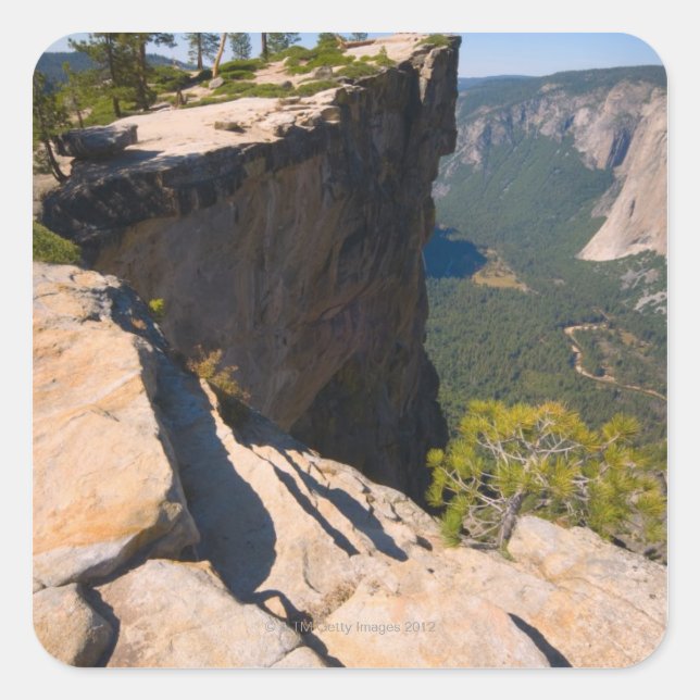 Pegatina Cuadrada Estados Unidos, California, Parque Nacional Yosemi (Anverso)