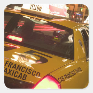 Pegatina Cuadrada Estados Unidos, California, San Francisco Union Sq