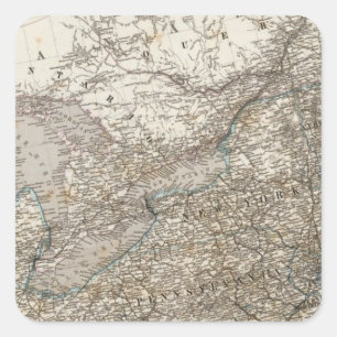 Pegatina Cuadrada Estados Unidos de América Noreste