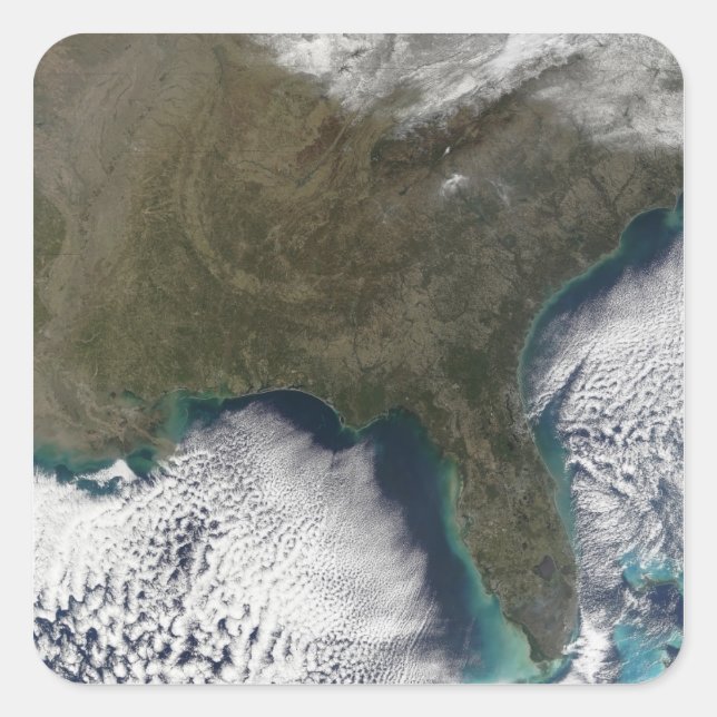 Pegatina Cuadrada Estados Unidos del Sur de América (Anverso)