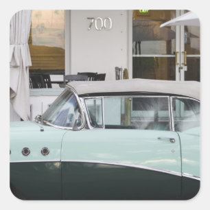 Pegatina Cuadrada Estados Unidos, Florida, Miami Beach: South Beach,