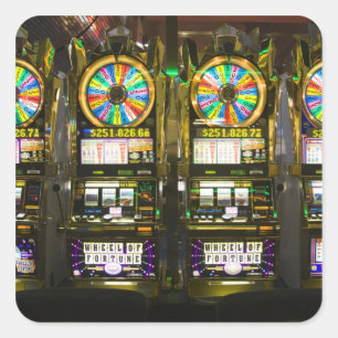 Pegatina Cuadrada Estados Unidos, Nevada, Las Vegas. McCarran Intern