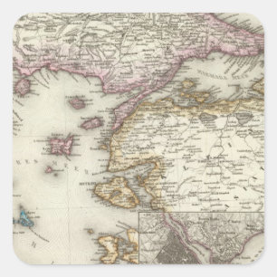 Pegatina Cuadrada Estambul, Turquía